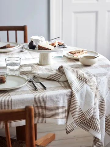 Odette tablecloth - Brown, 145x270 cm - Tell Me More