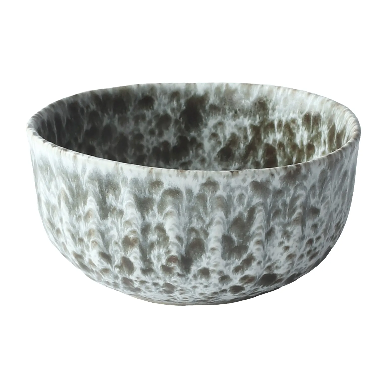 Rivoli bowl small Ø14 cm, Green splatter Tell Me More