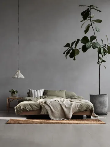 Tell Me More duvet cover cotton - Olive, 150x200 cm - Tell Me More