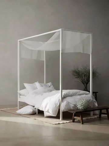 Tell Me More duvet cover cotton - White, 220x220 cm - Tell Me More