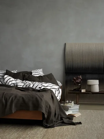 Tell Me More striped duvet cover cotton - Taupe, 240x220 cm - Tell Me More