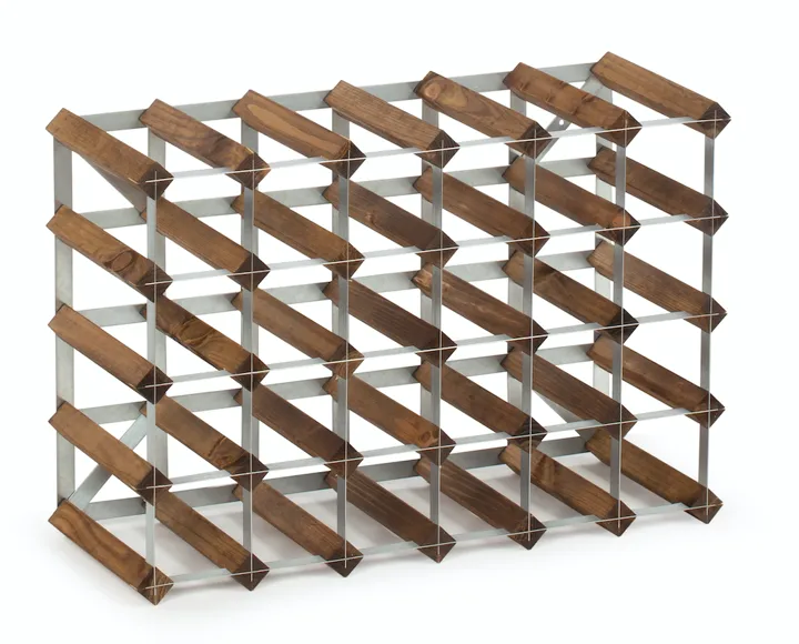 The Swedish Wine Rack Factory wine rack 30 bottles expandable - Dark oak - The Swedish Wine Rack Factory