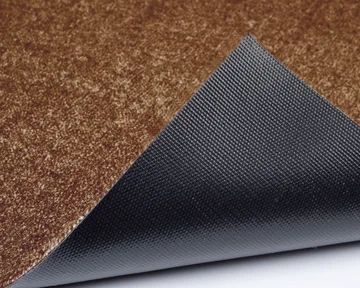 Stripes doormat horizontal - Cognac-dark brown-black, 40x60 cm - tica copenhagen