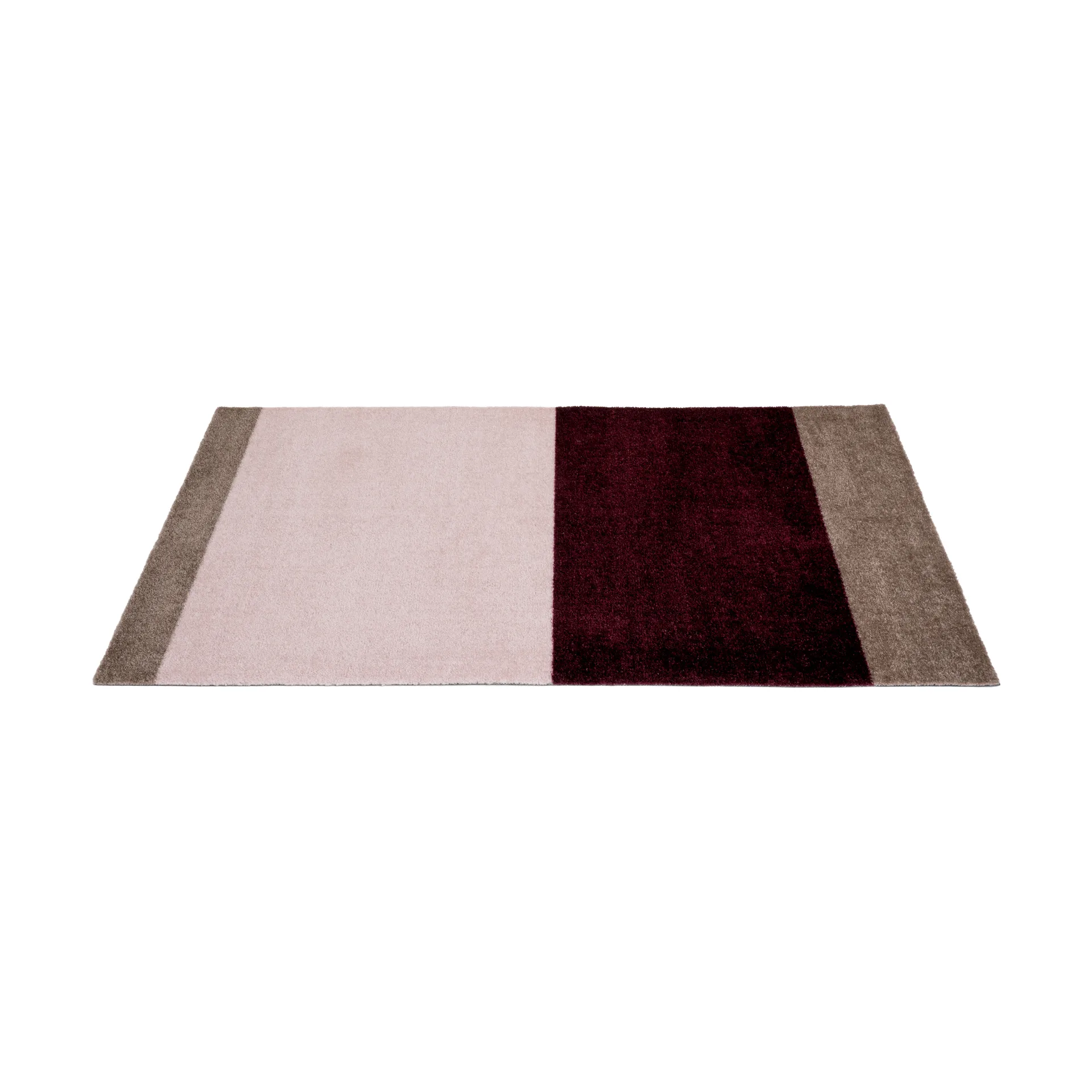 Stripes hallway rug horizontal, Bordeaux-rose-sand, 67x120 cm tica copenhagen