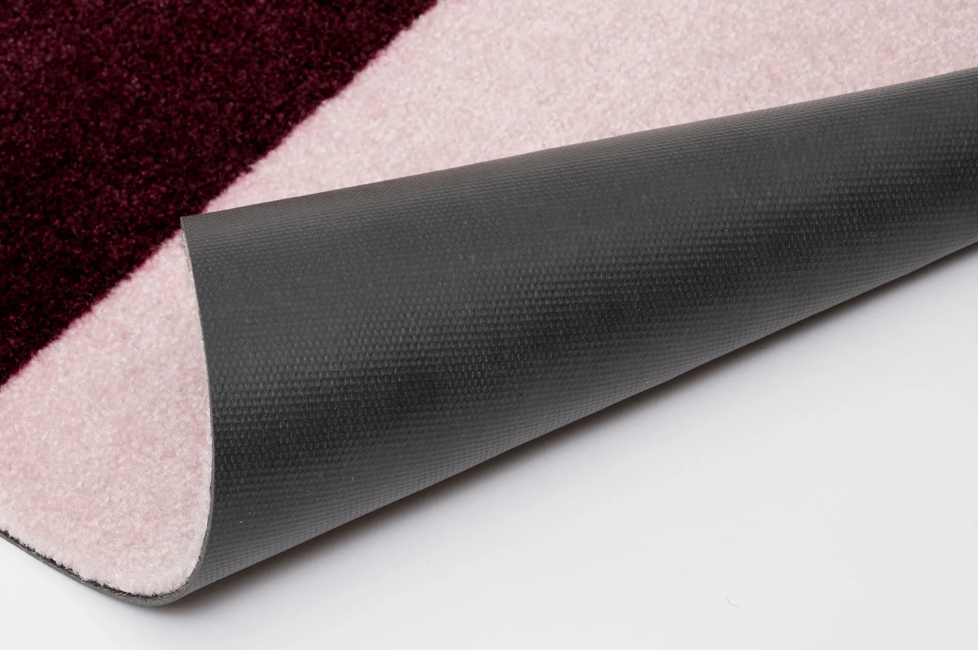 Stripes hallway rug horizontal, Bordeaux-rose-sand, 67x120 cm tica copenhagen