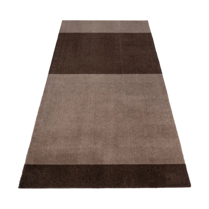 Stripes hallway rug horizontal - Sand-brown. 90x200 cm - tica copenhagen