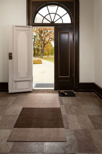 Stripes hallway rug horizontal - Sand-brown. 90x200 cm - tica copenhagen