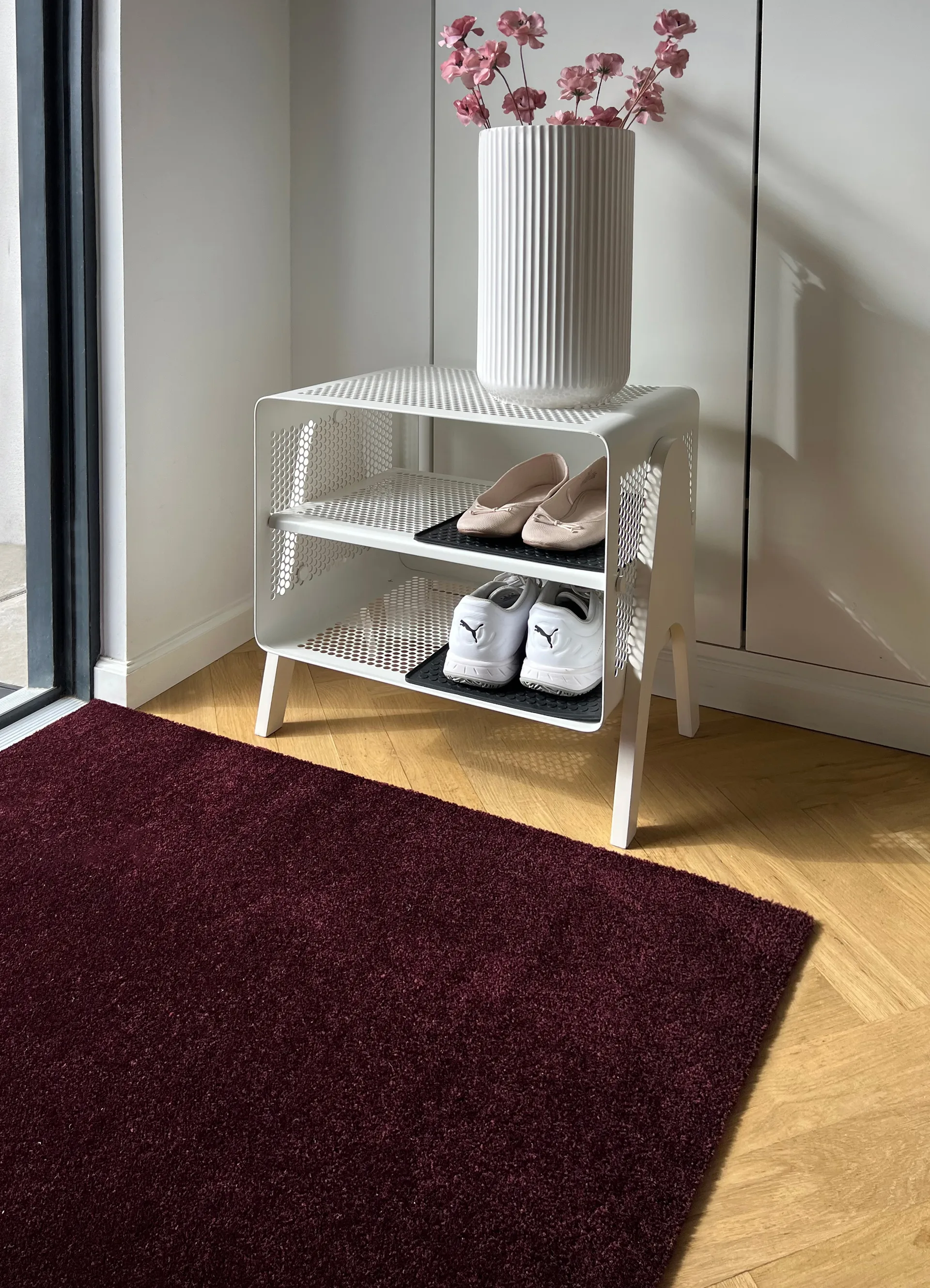 Unicolor hallway rug, Bordeaux, 67x120 cm tica copenhagen