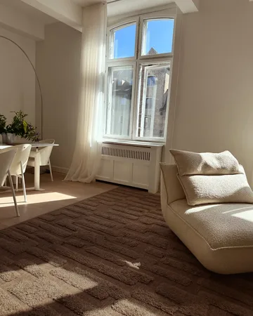 Bielke wool rug 300x400 cm - Dark beige - Tinted