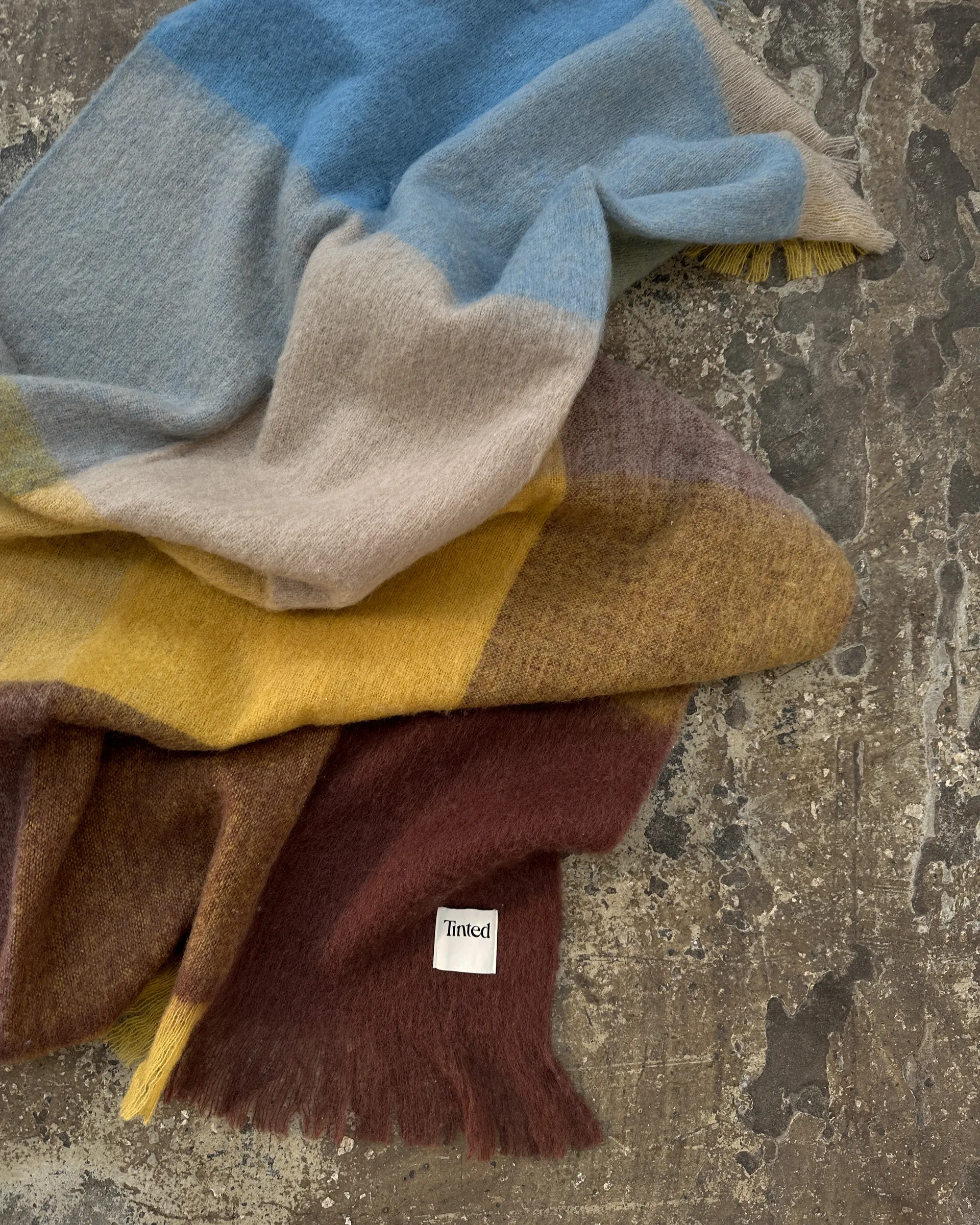 Lovstrand wool throw 130x170 cm, Brown-multi Tinted