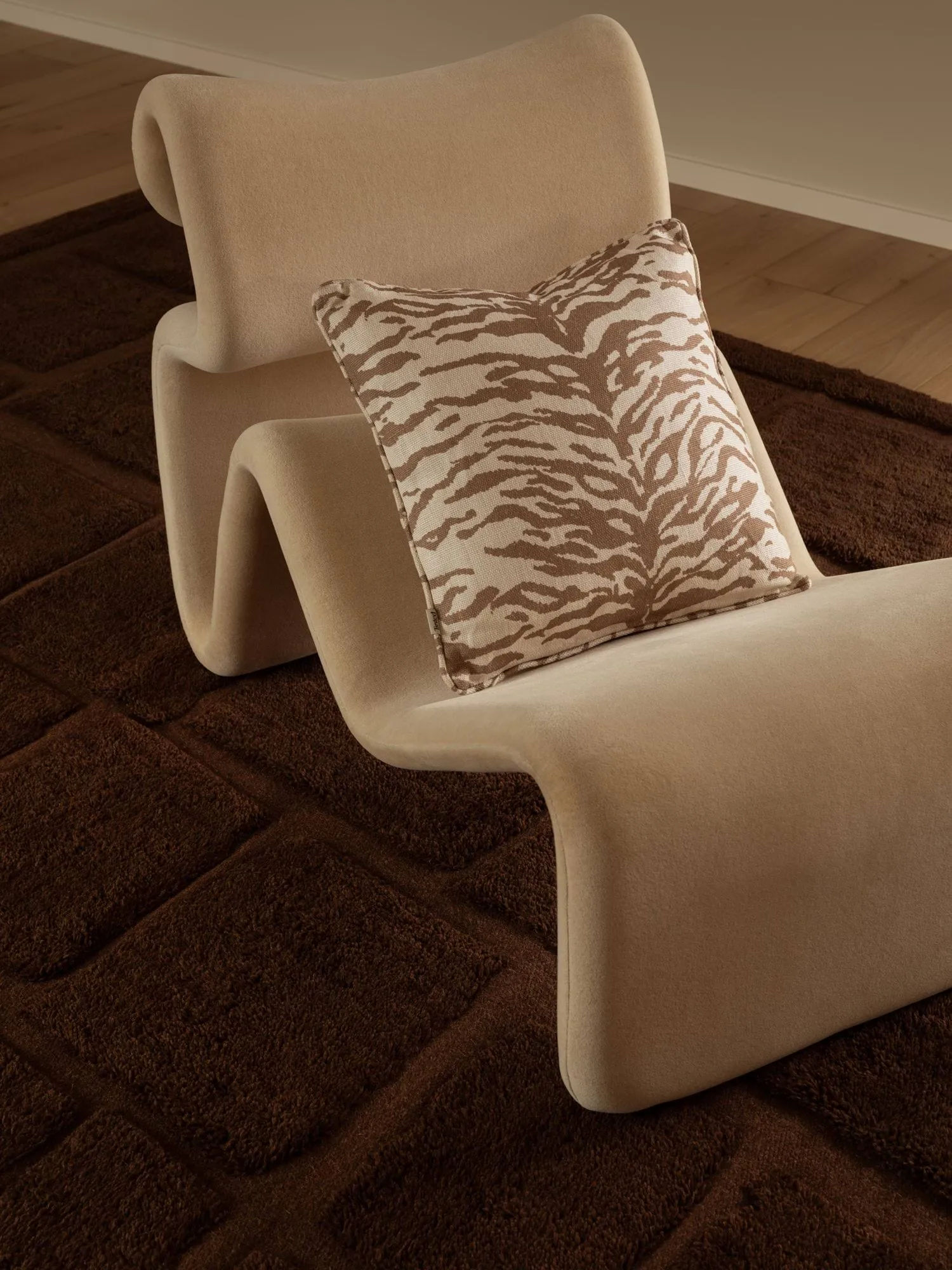 Wandel wool rug, Brown, 300x400 cm Tinted