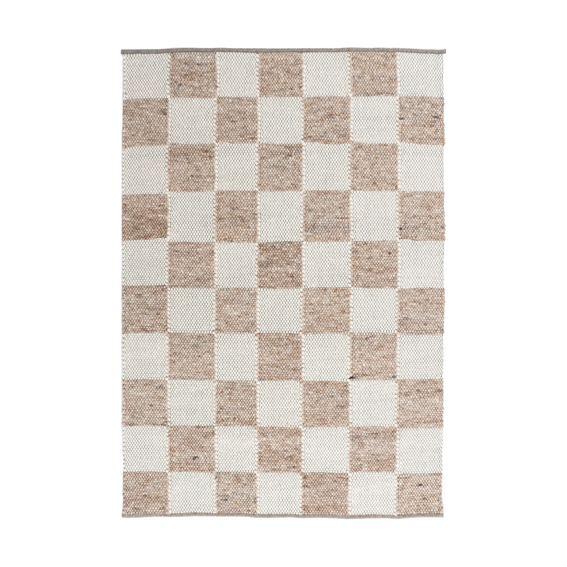 Gotland Design rug Special Edition, Light brown-white no. 2412, 90x180 cm Tisca