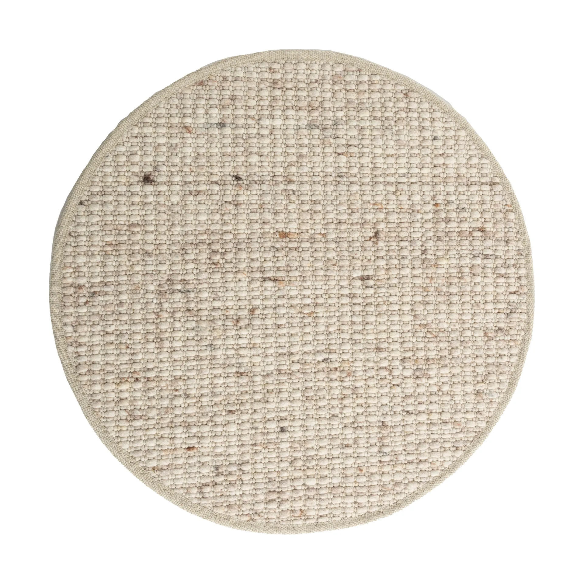 Greenland Swift round rug, Ecru no. 32, Ø250 cm Tisca