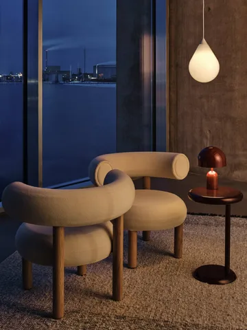 Bell Portable LED table lamp 28 cm v.2 - Burgundy - Tom Dixon