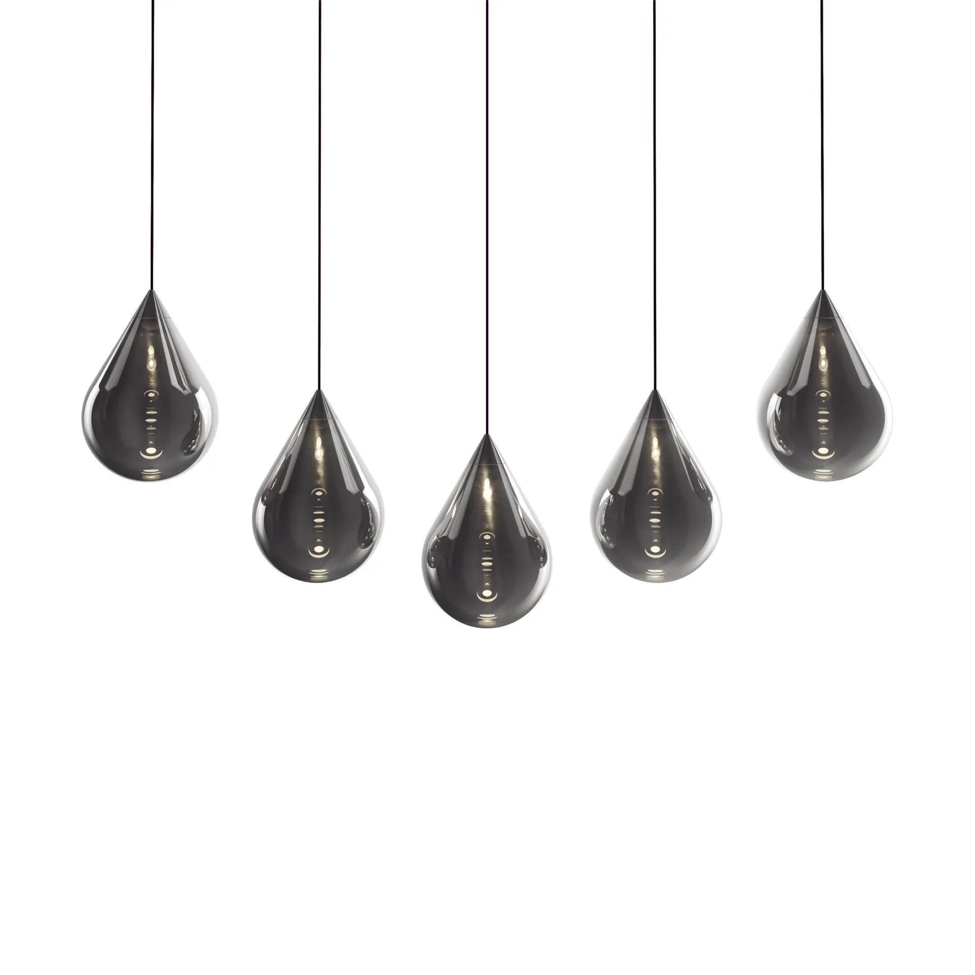 Flare Bead pendant lamp, Silver Tom Dixon