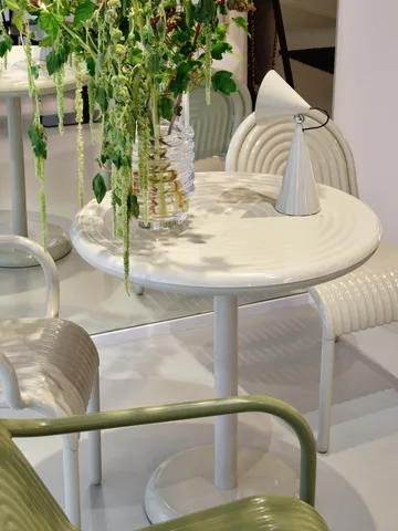 Groove café table round - Putty, Ø70 cm - Tom Dixon