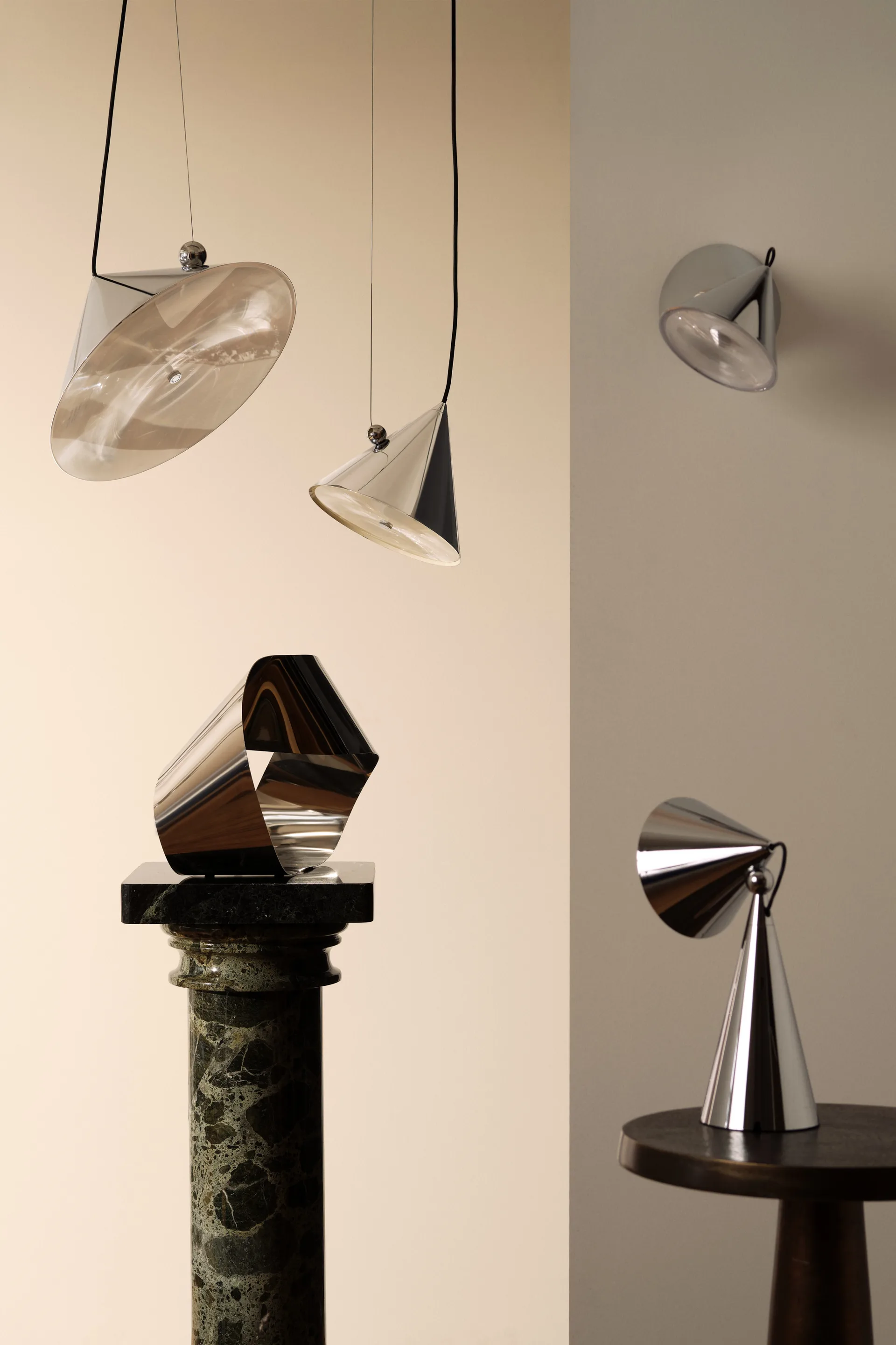 Pose pendant lamp, Silver, Ø43x30 cm Tom Dixon