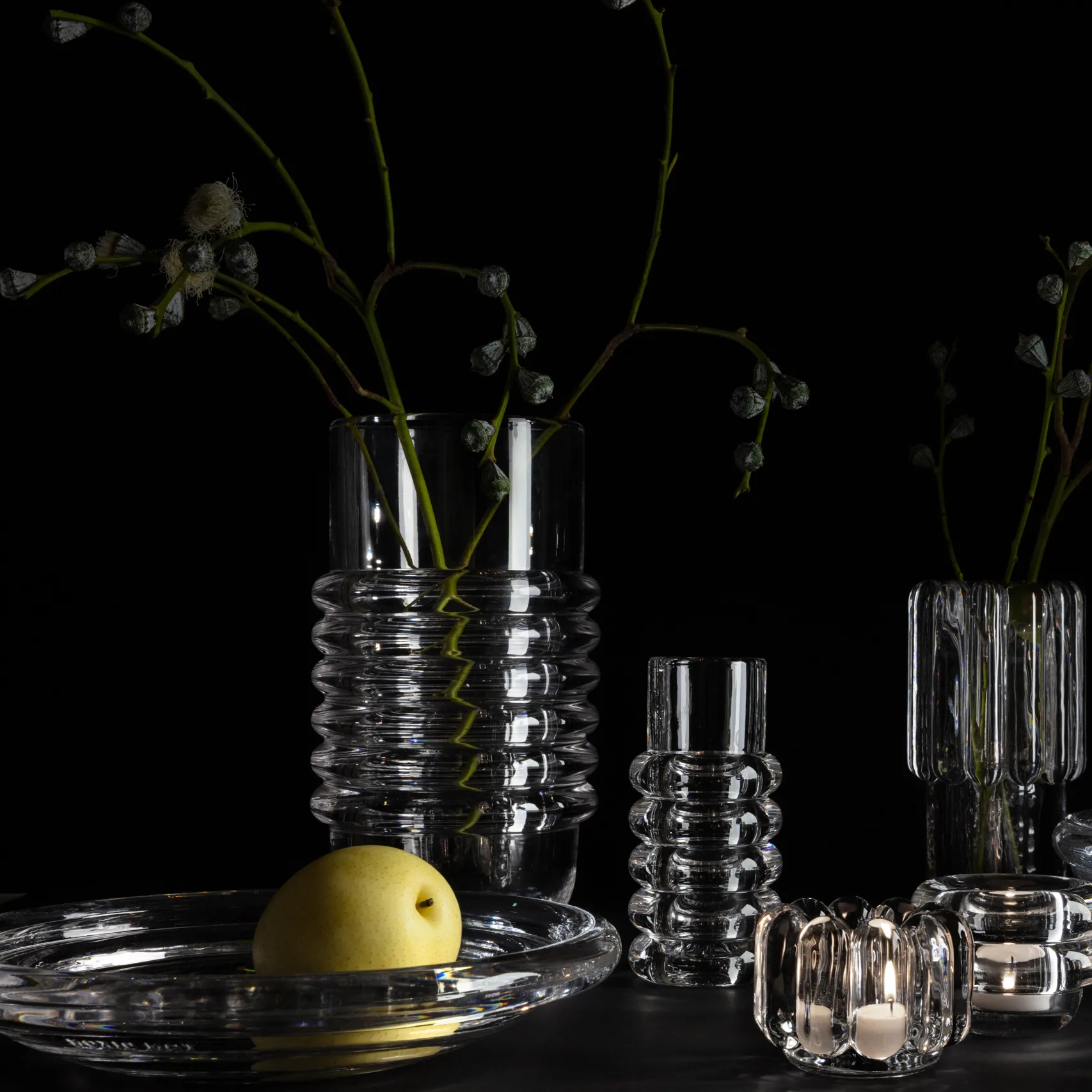 Press bowl medium, clear Tom Dixon
