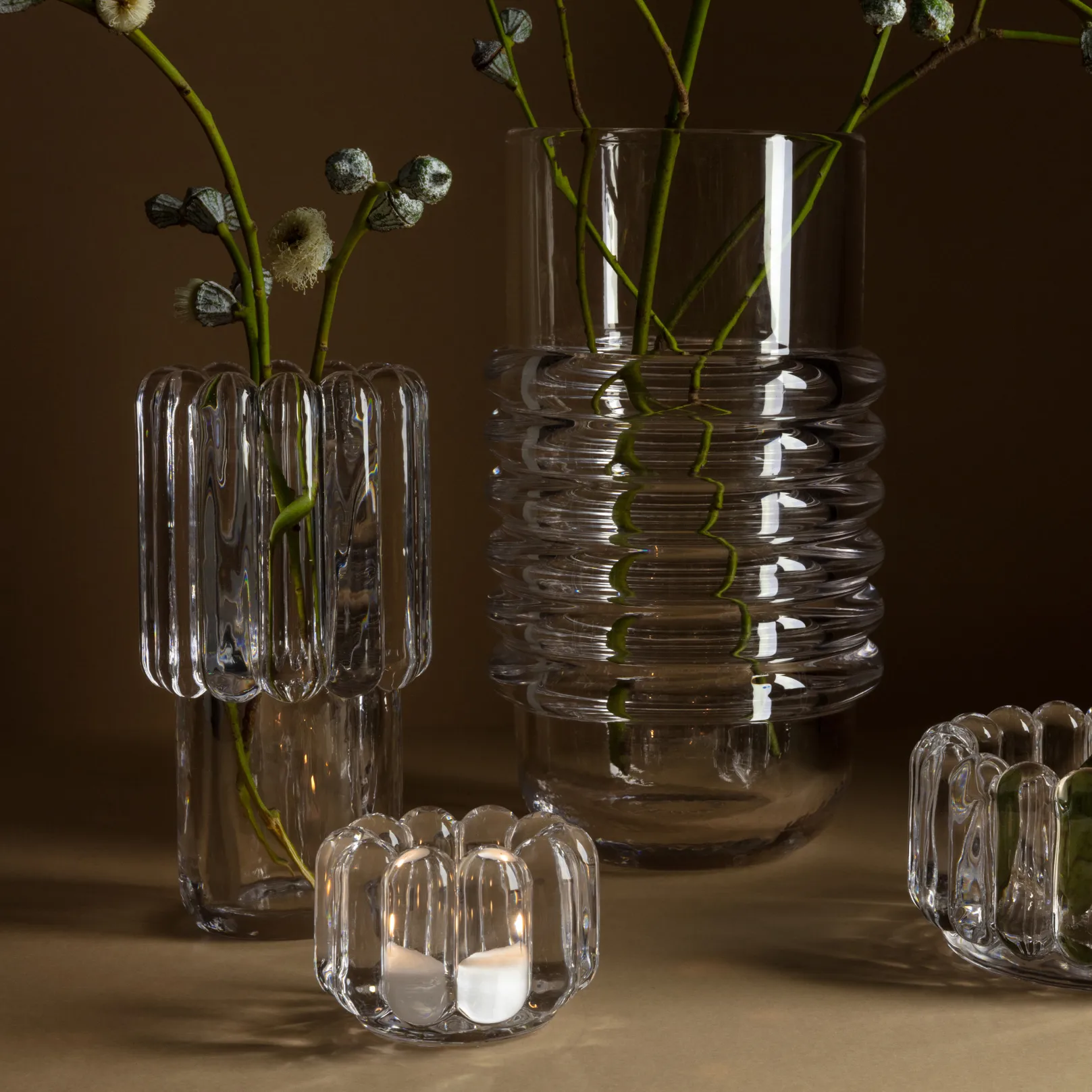 Press Medium vase, clear Tom Dixon