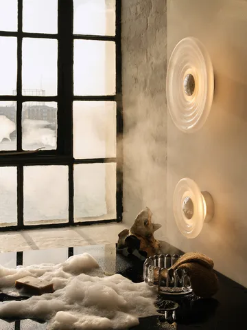 Press Surface wall lamp large LED 35 cm - Frosted - Tom Dixon