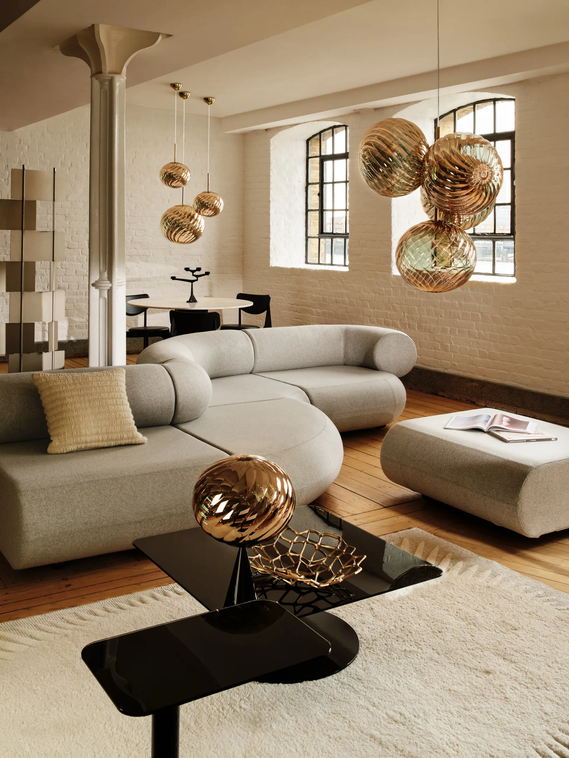 Ridge cushion 45x45 cm, Natural Tom Dixon