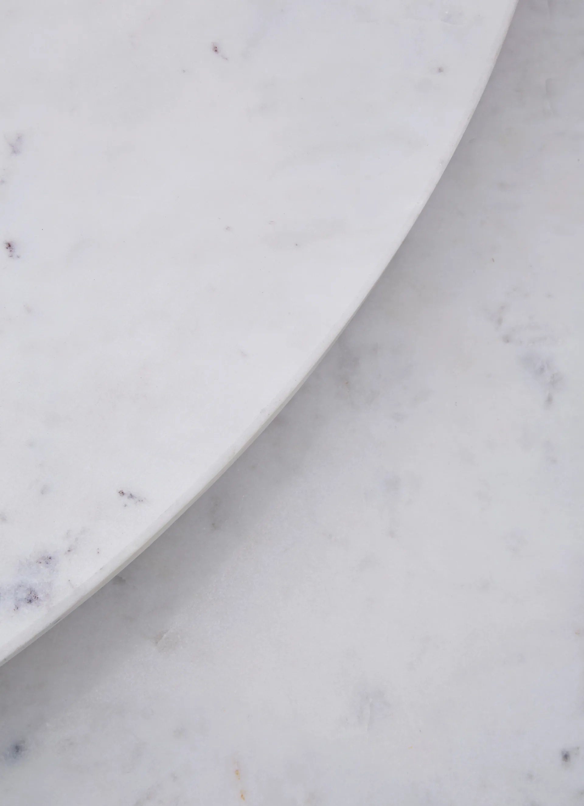 Screw side table Ø60 cm, White marble-cast iron Tom Dixon