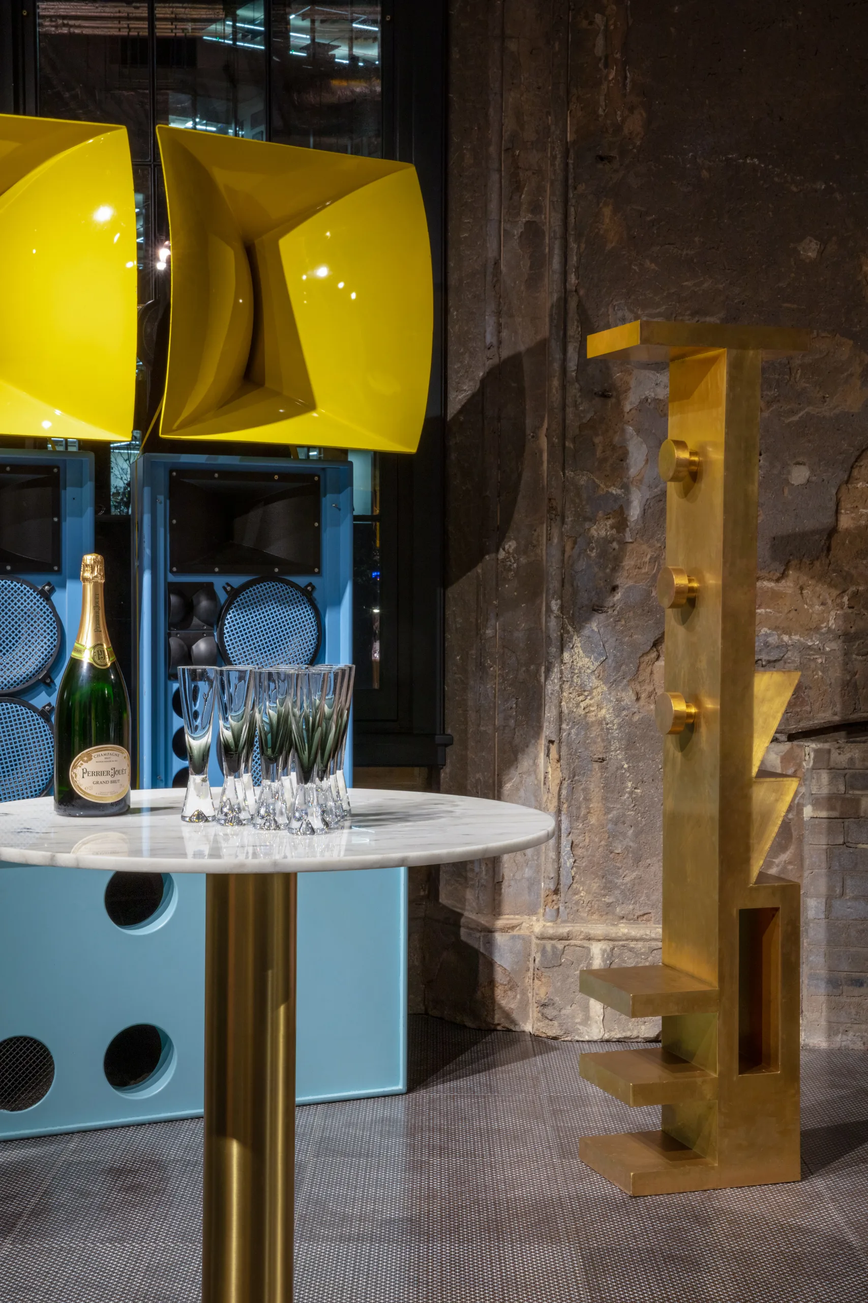 Tank champagne glass 2-pack, black Tom Dixon