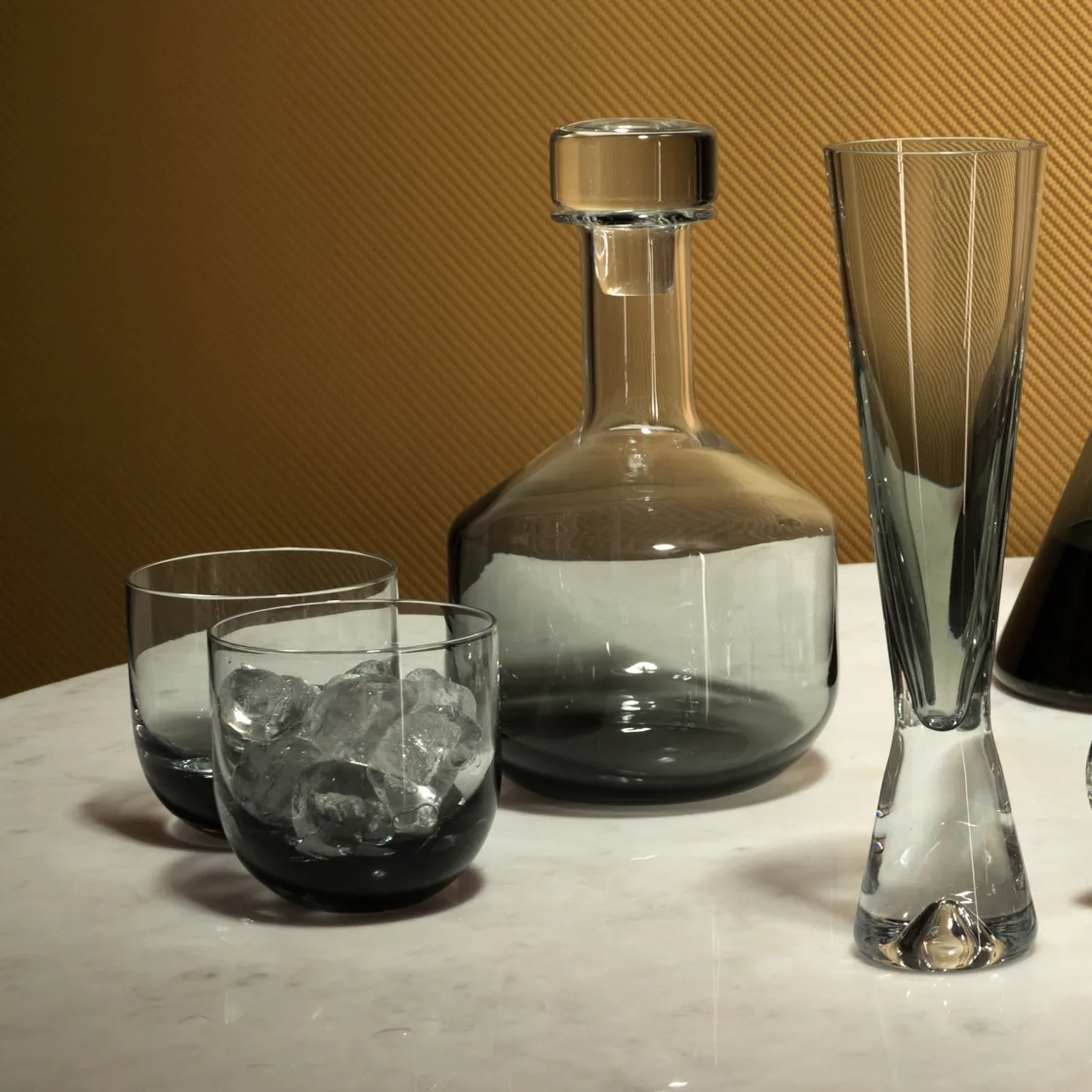Tank whiskey glass 2-pack, black Tom Dixon