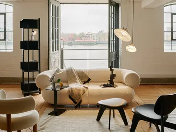 Thread felt 140x180 cm - Black & White - Tom Dixon