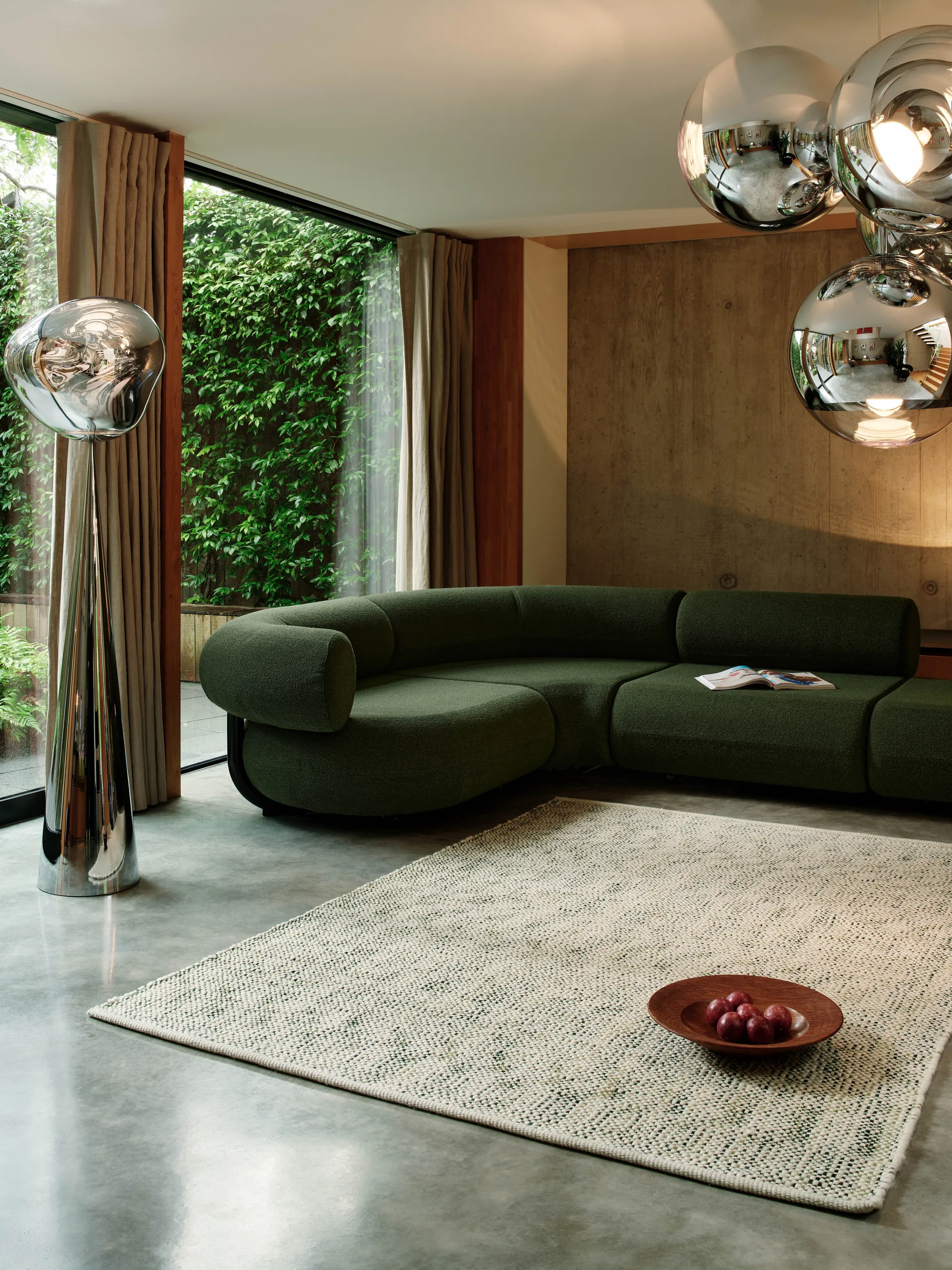 Tweed rug, Green 170x240 cm Tom Dixon