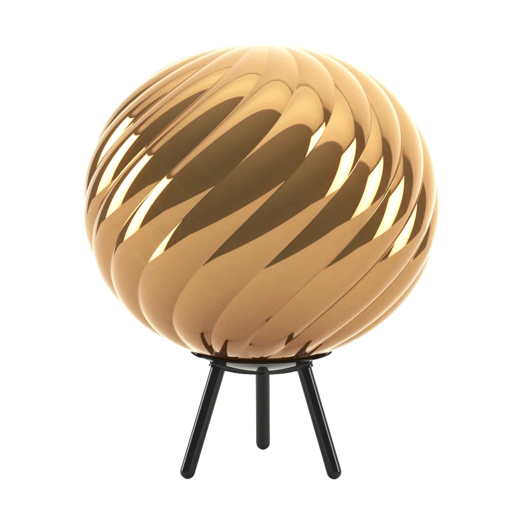Whirl portable floor lamp, Gold-black Tom Dixon