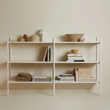 Portal bookcase small, Off white, 158 cm - TÔNN furniture