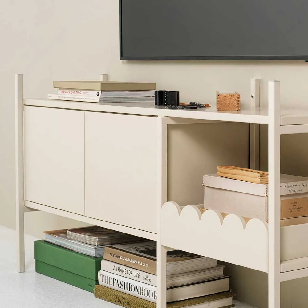 Portal TV stand 123 cm - Off-white TÔNN furniture
