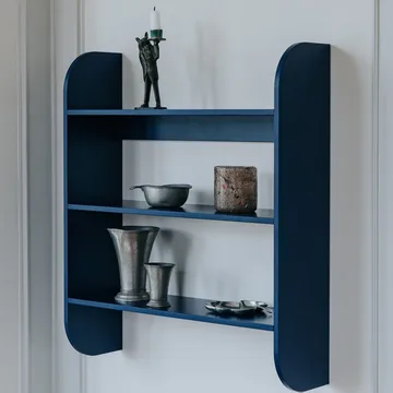Strapats wall shelf 62x73,6 cm - Midnight blue - TÔNN furniture
