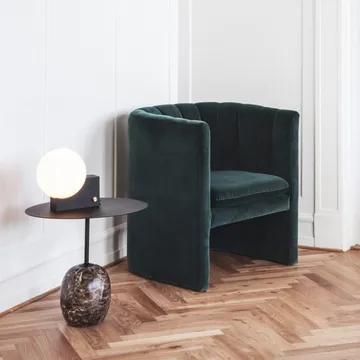 Lato LN9 side table - White, crema diva marble - &Tradition