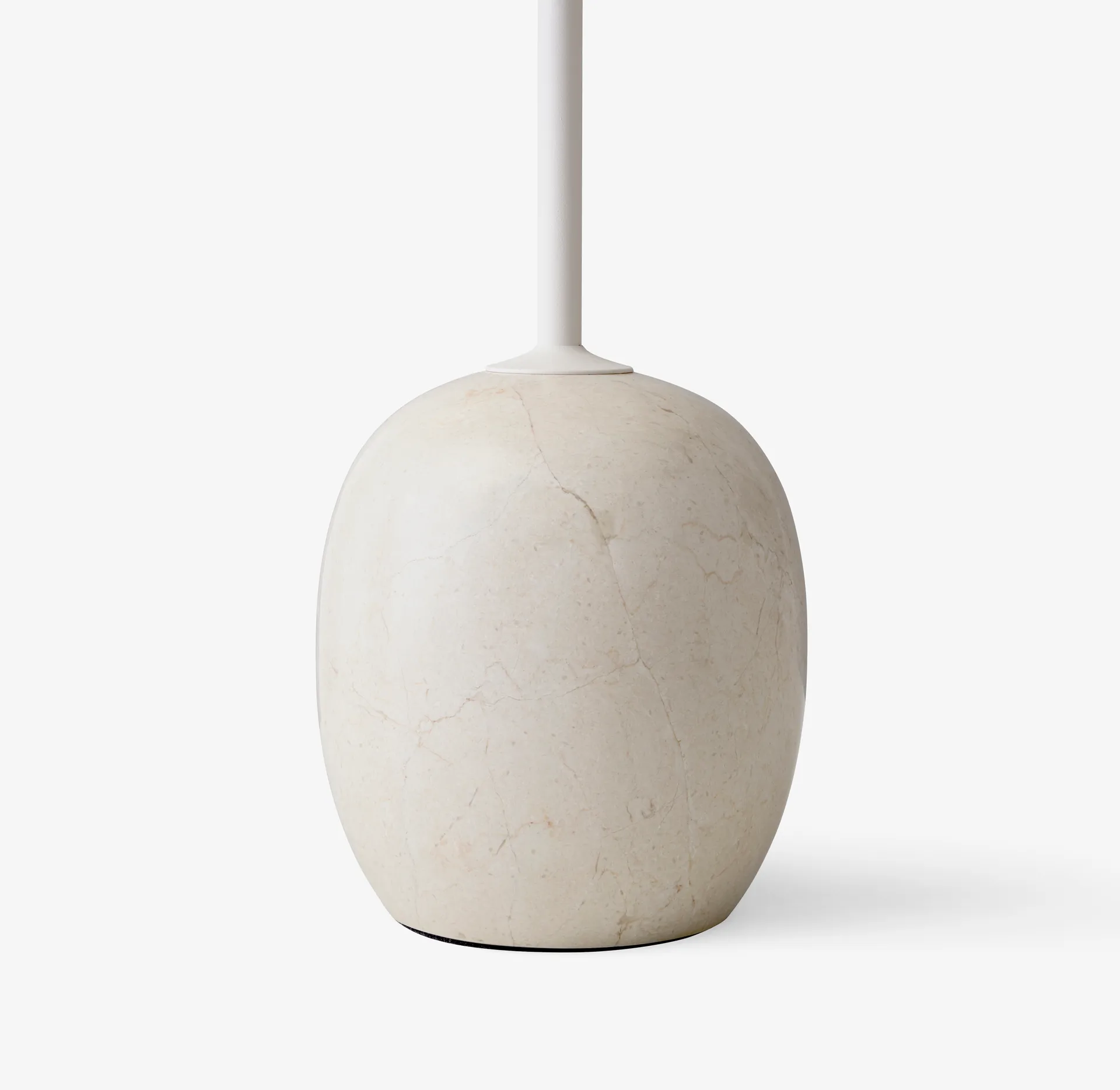 Lato side table LN8, Lacquered oak-Crema diva marble &Tradition