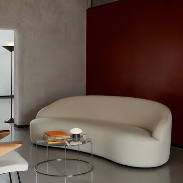 Wire VP17 coffee table - Stainless steel-glass, Ø74x36 cm - &Tradition