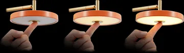 Asteria Wall wall lamp - Long, Black-brass - Umage