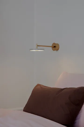 Asteria Wall wall lamp - Long, Nuance mist-brass - Umage