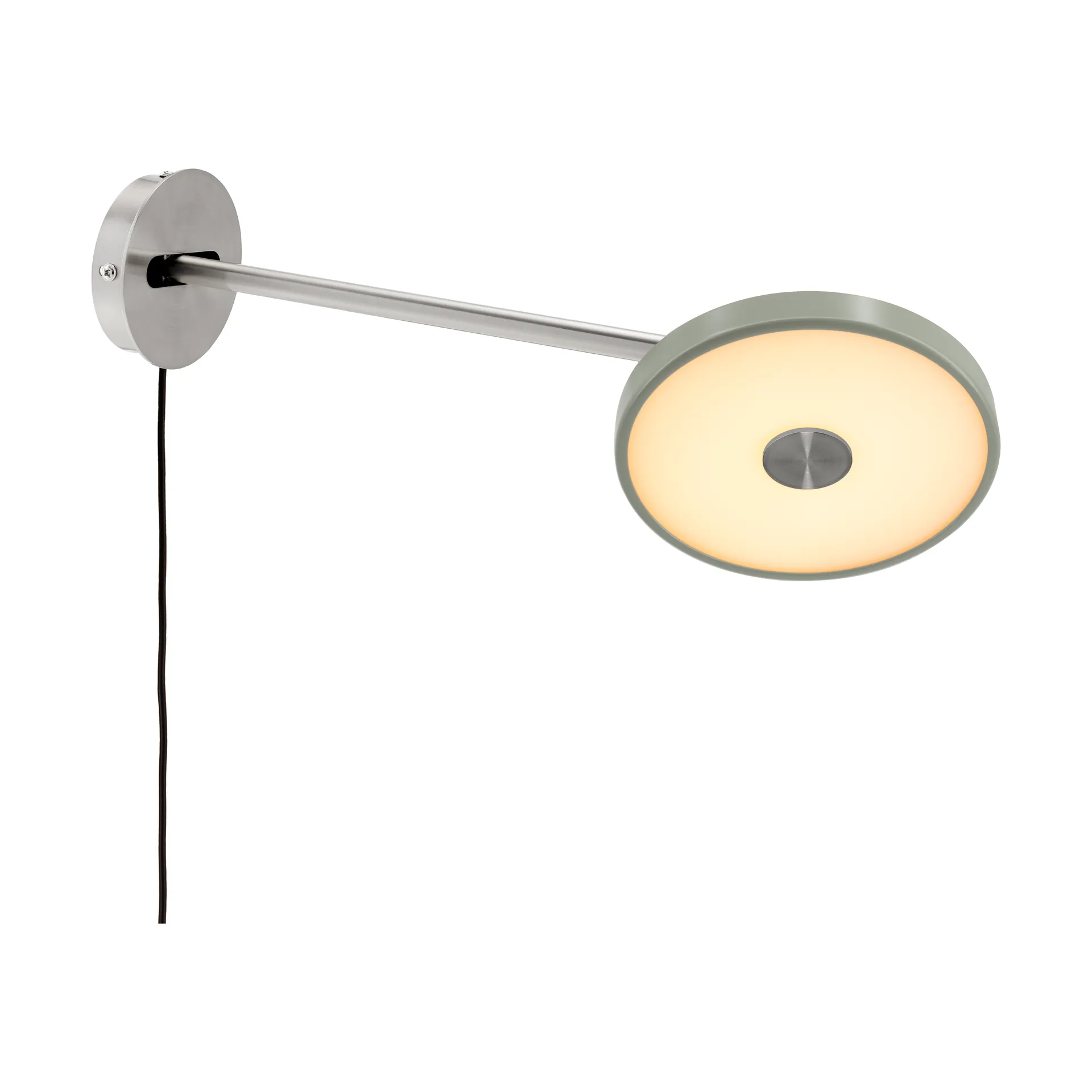 Asteria Wall wall lamp, Long, Nuance olive-chrome Umage