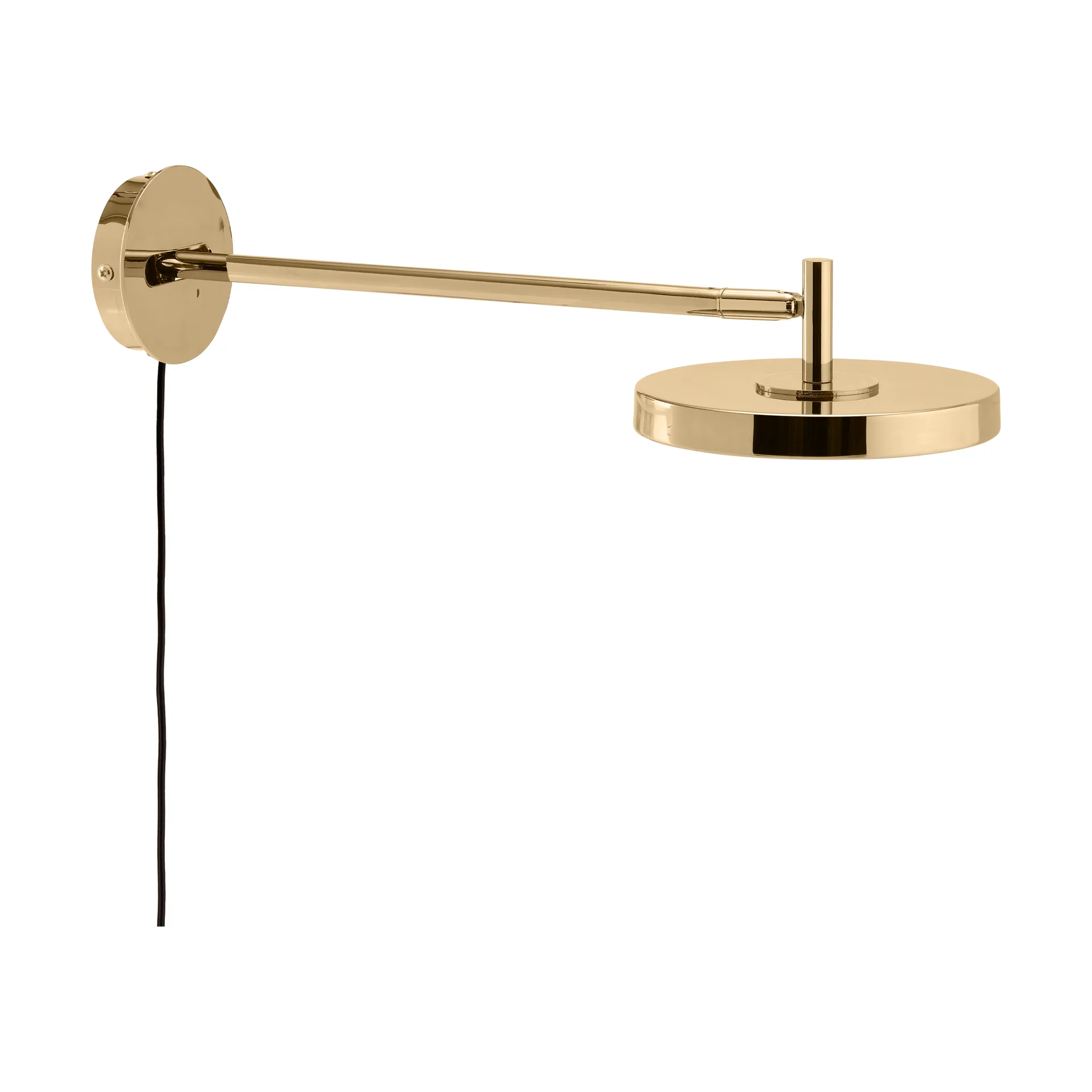 Asteria Wall wall lamp, Long, Polished brass Umage