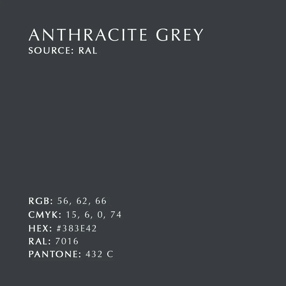 Butterflies hook medium, Anthracite grey Umage