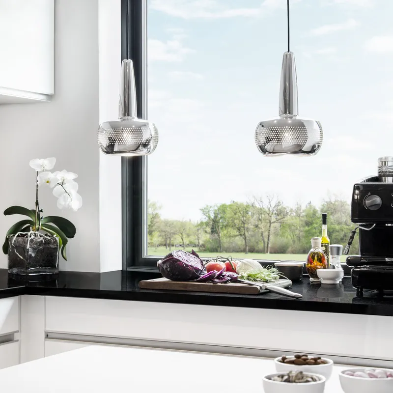 Clava ceiling lamp Ø21.5 cm, polerat steel Umage