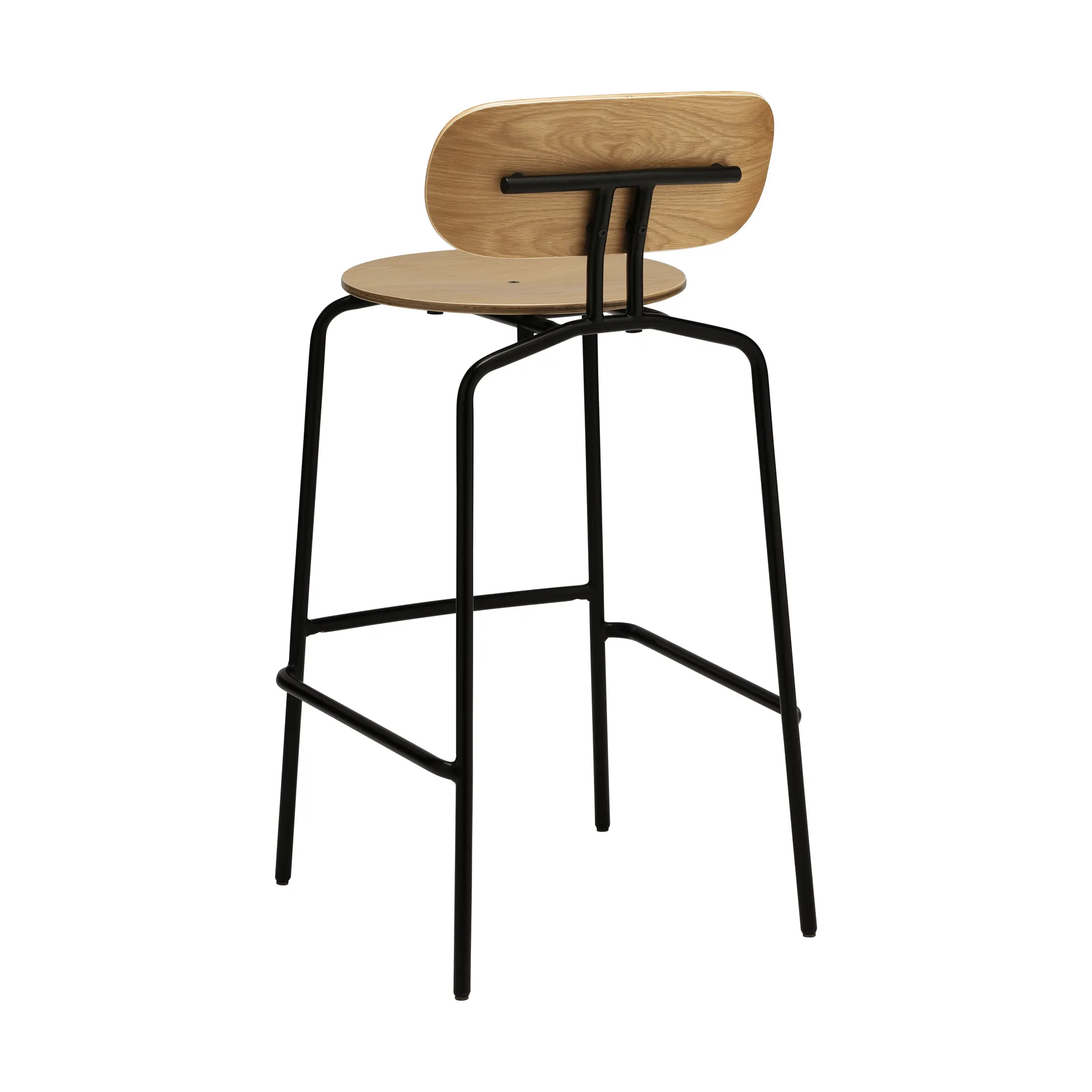 Curious bar stool 75 cm, Oak-black Umage