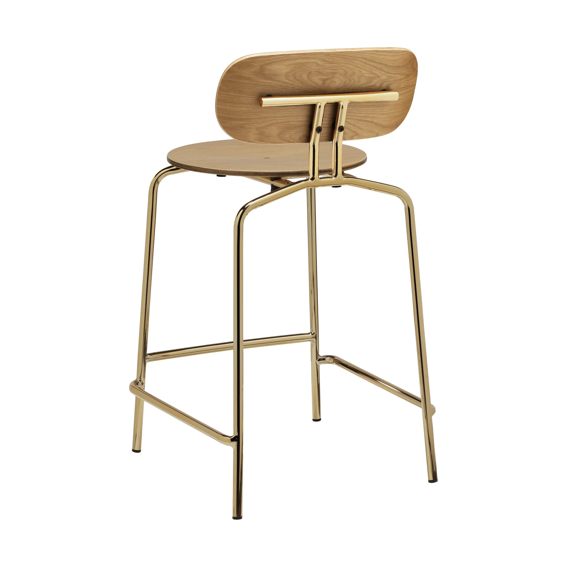Curious barstool 65 cm, Oak-brass Umage