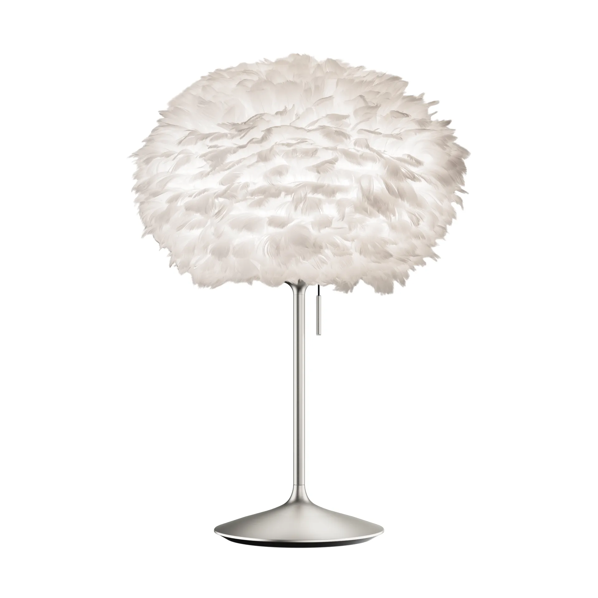 Eos table lamp medium, White-brushed steel Umage