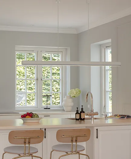 Hazel Branch 1.5m pendant, White-steel Umage
