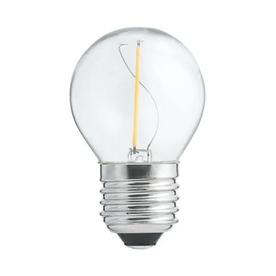 E27 LED filament globe 1 W, 7,8 cm Unison
