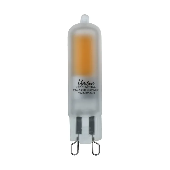 LED dimmable matte G9 light source - 2200K 180lm 2W - Unison