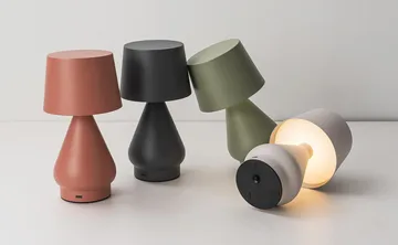 No cable portable table lamp - Sand, Ø12.3x23.5 cm - Unison